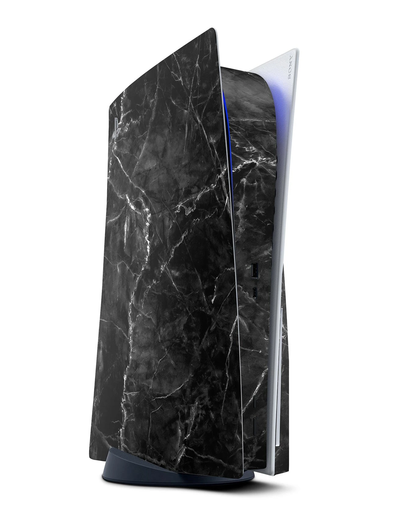Black Marble - PS5 Console Skin 1 Black Marble - PS5 Console Skin