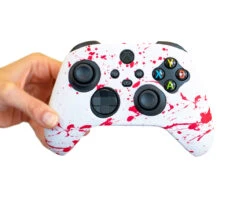 There Will Be Blood - XBOX Series X/S Controller Skin -GameVinyl® Console Skins Store blood splatter xbox series x controller silicone case cover skin