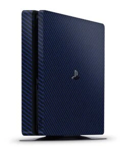 Blue Carbon Fiber - PS4 Slim Console Skin