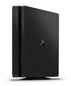 Black Carbon Fiber - PS4 Slim Console Skin