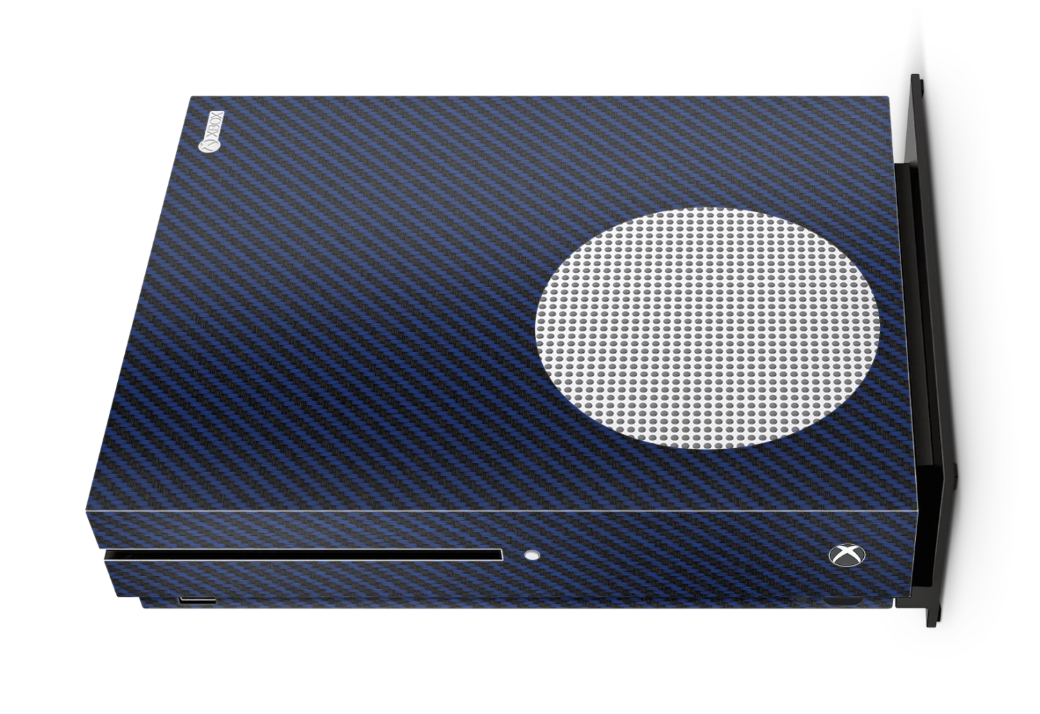 Blue Carbon Fiber - Xbox One S Console Skin 1 Blue Carbon Fiber - Xbox One S Console Skin