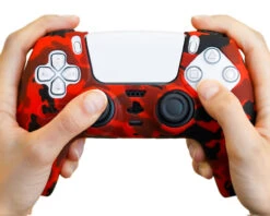 Crimson Red Camo - PS5 Controller Skin