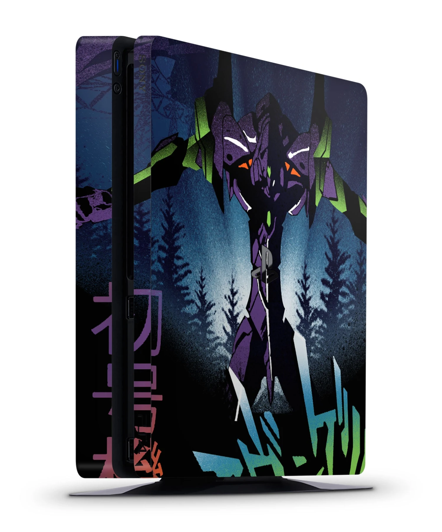 Evangelion - PS4 Slim Console Skin 1 Evangelion - PS4 Slim Console Skin