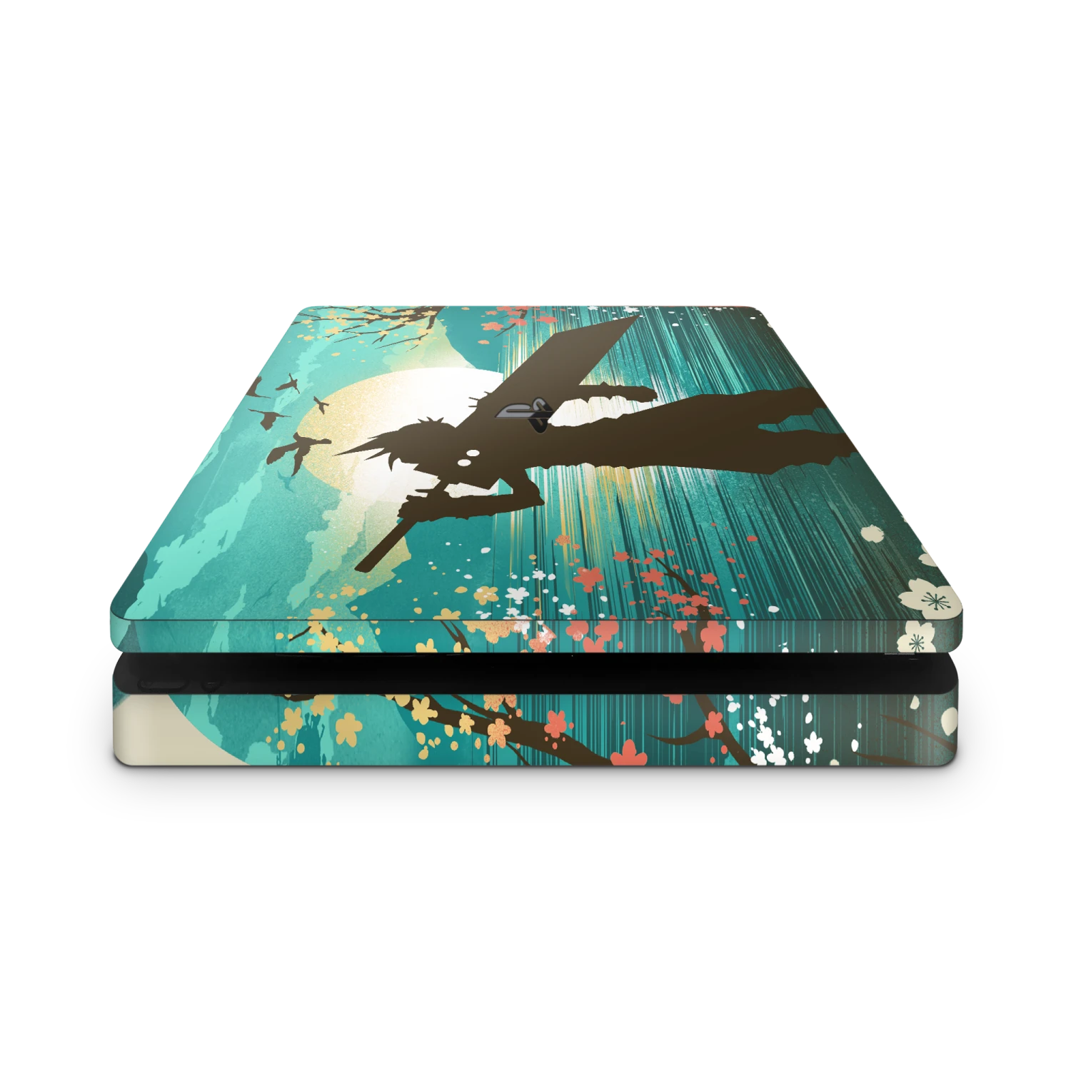 Cloud Ukiyo - PS4 Slim Console Skin 2 Cloud Ukiyo - PS4 Slim Console Skin – Bild 2