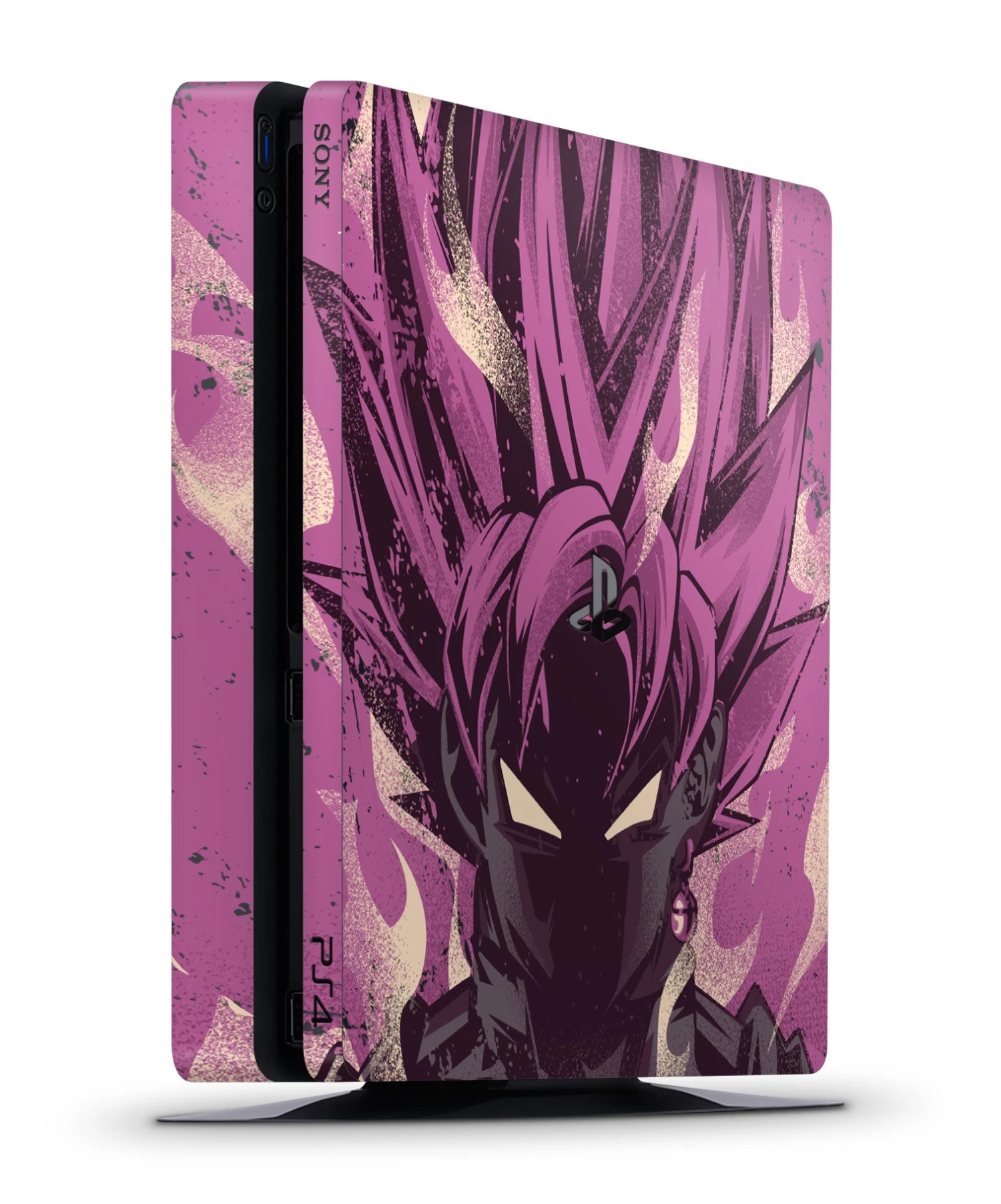 Goku Rose - PS4 Slim Console Skin 1 Goku Rose - PS4 Slim Console Skin
