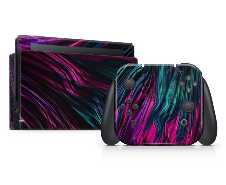 GameVinyl® Console Skins Store -GameVinyl® Console Skins Store nintendo switch purple abstract console skin 768x630 1