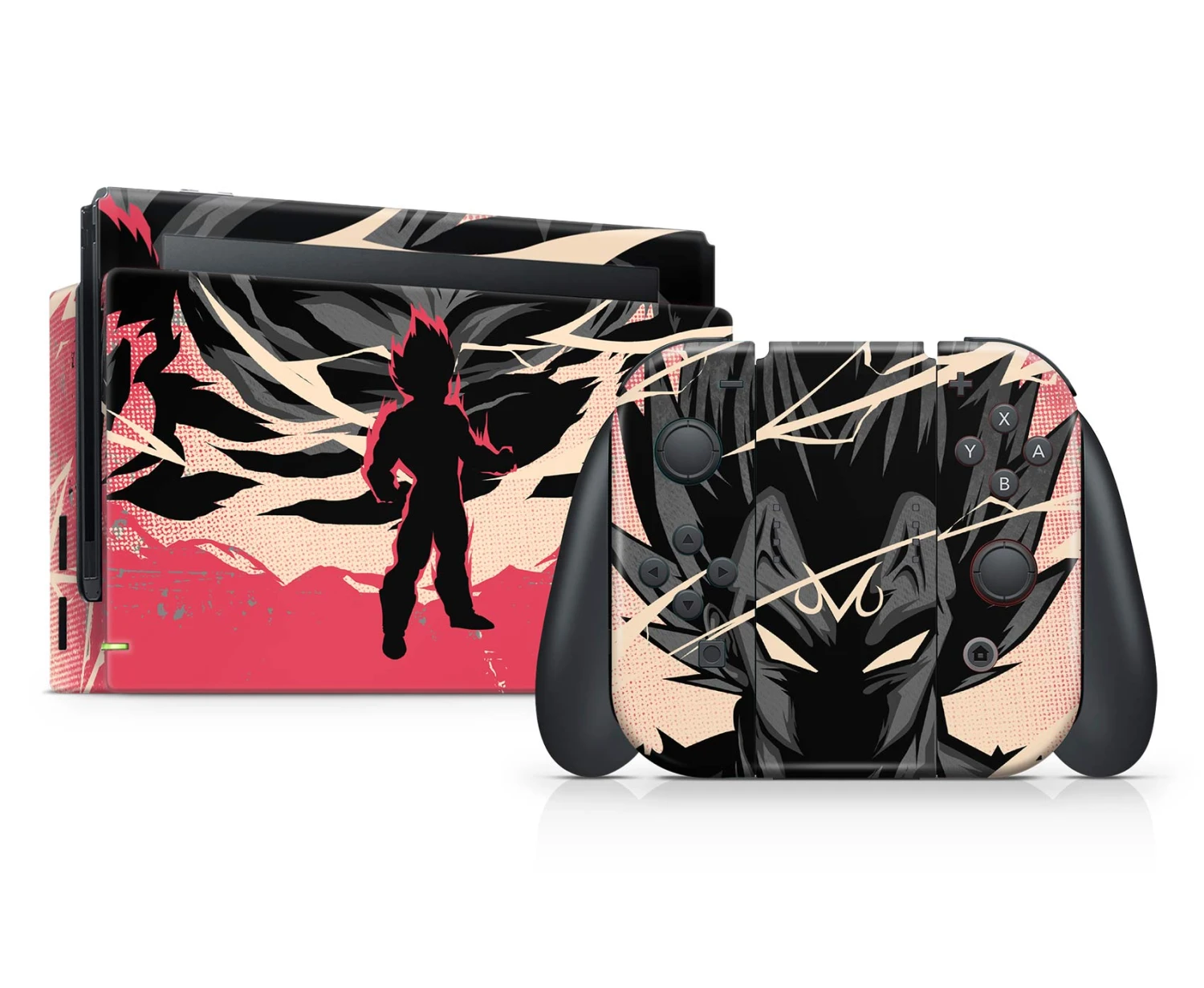 Vegeta Retro - Nintendo Switch Console Skin 1 Vegeta Retro - Nintendo Switch Console Skin