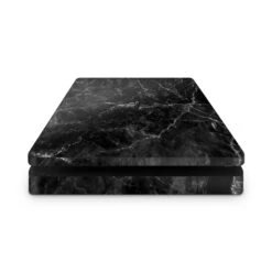 Black Marble - PS4 Slim Console Skin -GameVinyl® Console Skins Store ps4 slim console skin black marble