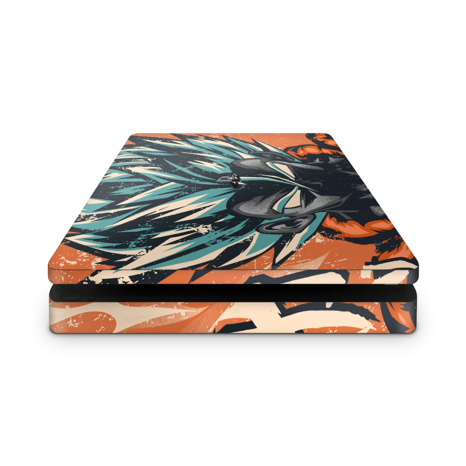 Gogeta Retro - PS4 Slim Console Skin 2 Gogeta Retro - PS4 Slim Console Skin – Bild 2