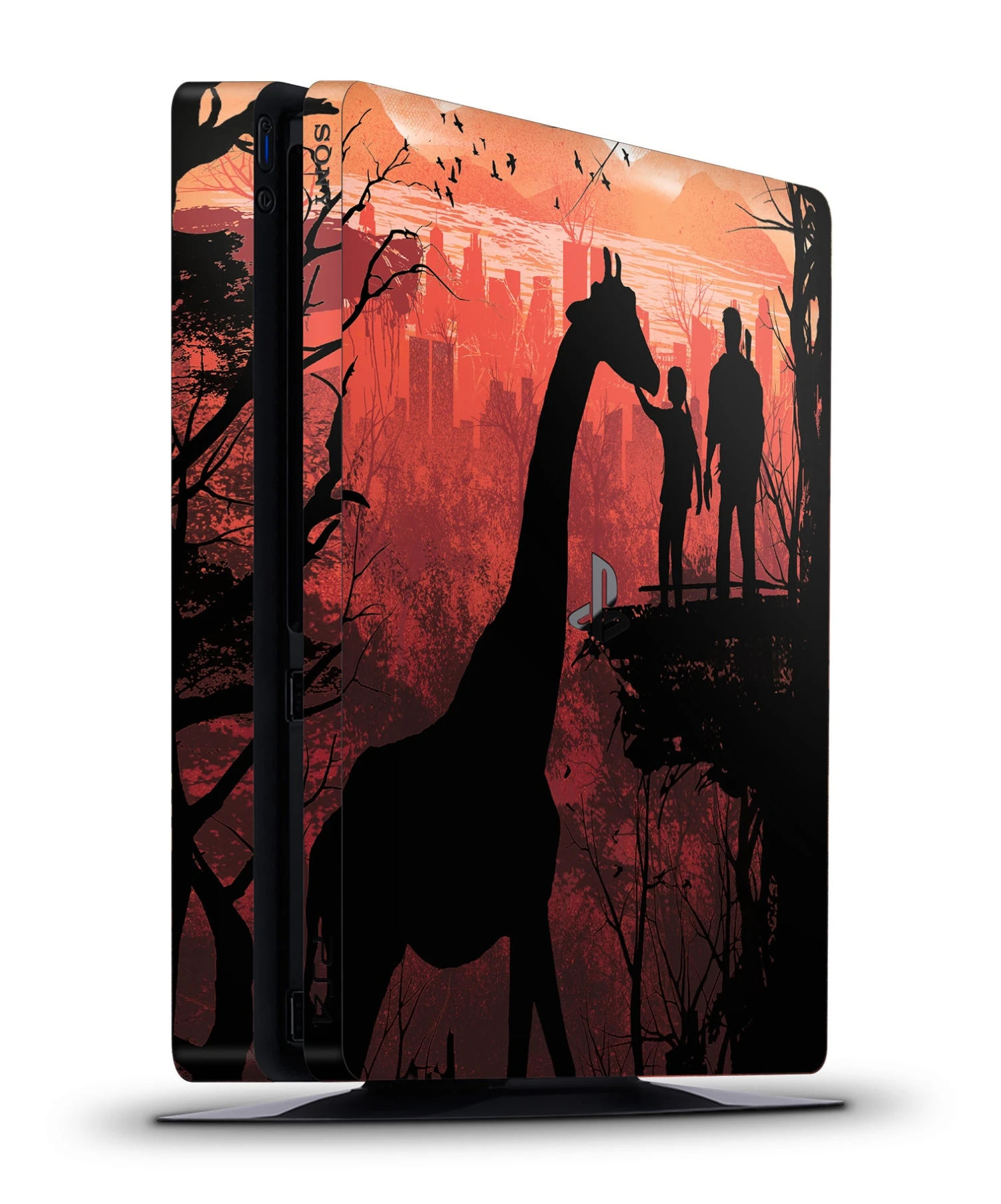 Ellie And Joel - PS4 Slim Console Skin 1 Ellie And Joel - PS4 Slim Console Skin