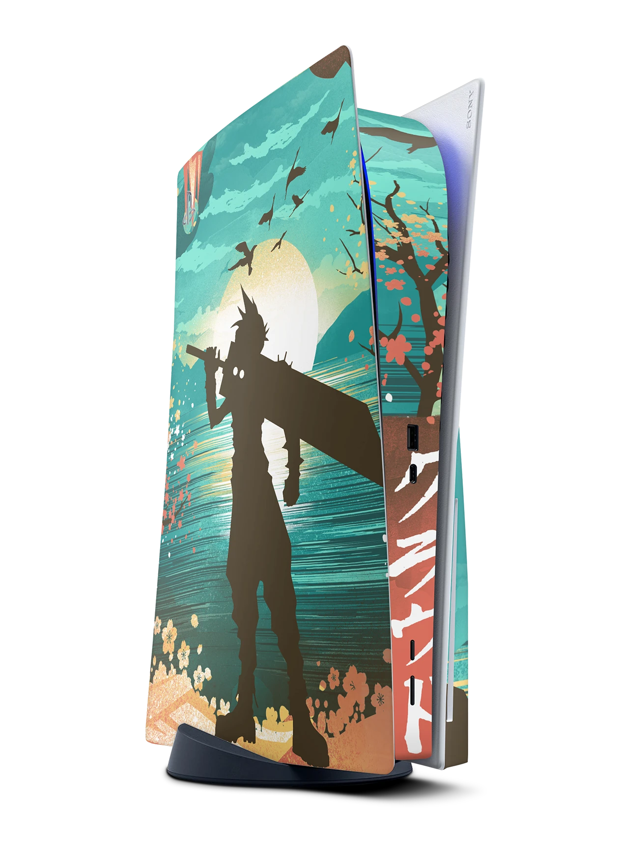 Cloud Ukiyo - PS5 Console Skin 1 Cloud Ukiyo - PS5 Console Skin