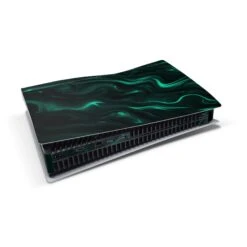 Liquid Emerald - PS5 Console Skin 7 Liquid Emerald - PS5 Console Skin -GameVinyl® Console Skins Store ps5 console skin green
