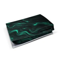 Liquid Emerald - PS5 Console Skin 6 Liquid Emerald - PS5 Console Skin -GameVinyl® Console Skins Store ps5 console wraps