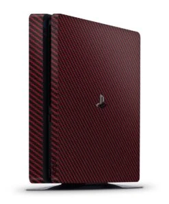 Red Carbon Fiber - PS4 Slim Console Skin