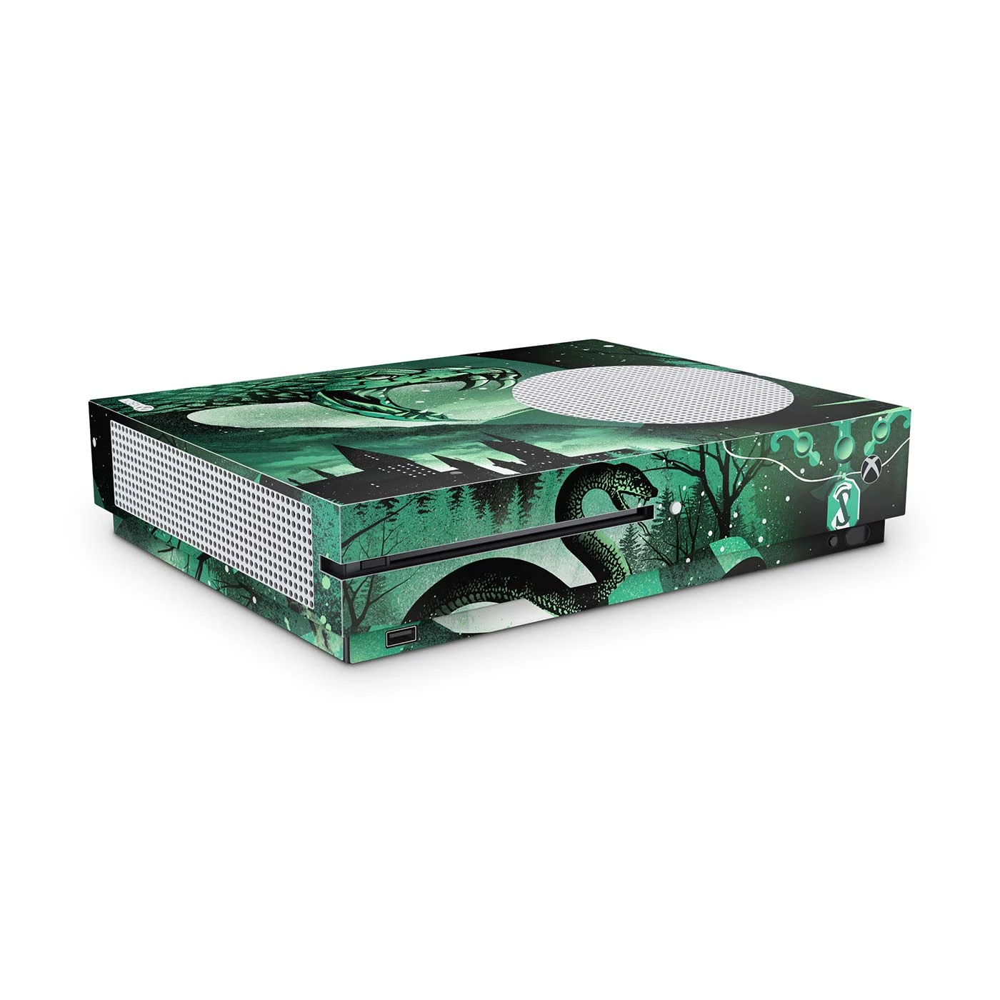 Slytherin - Xbox One S Console Skin 3 Slytherin - Xbox One S Console Skin – Bild 3