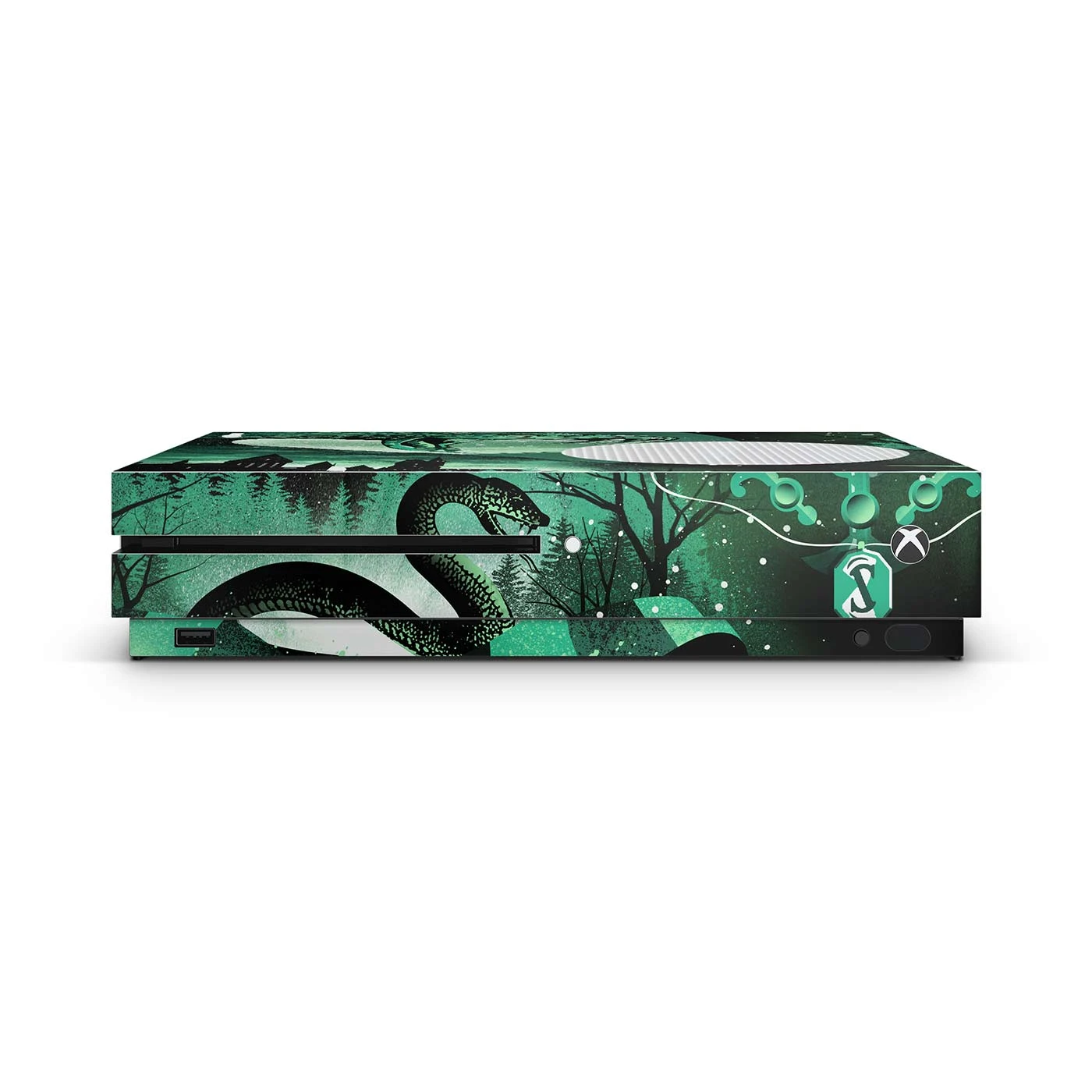 Slytherin - Xbox One S Console Skin 2 Slytherin - Xbox One S Console Skin – Bild 2