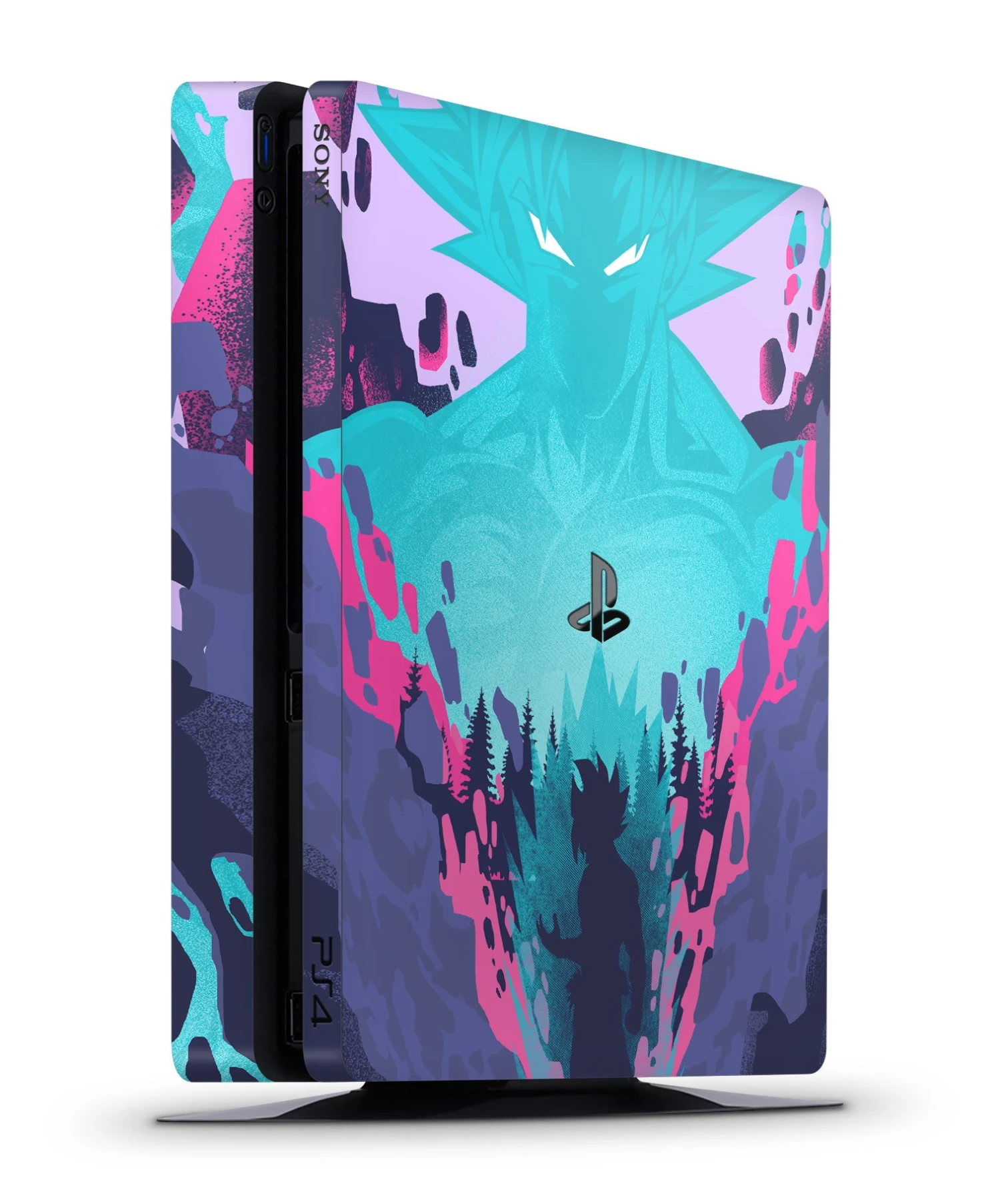 Ultra Instinct - PS4 Slim Console Skin 1 Ultra Instinct - PS4 Slim Console Skin