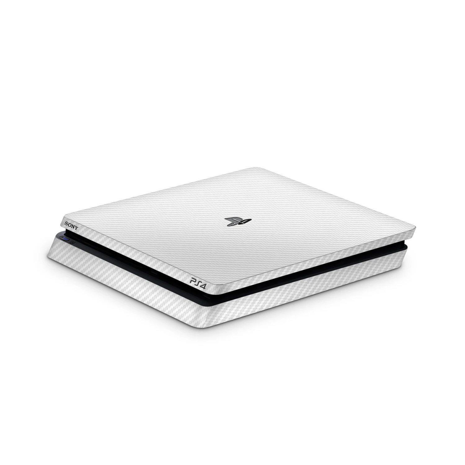 White Carbon Fiber - PS4 Slim Console Skin 2 White Carbon Fiber - PS4 Slim Console Skin – Bild 2