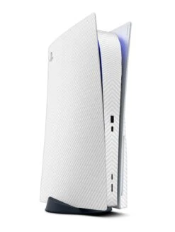 White Carbon Fiber - PS5 Console Skin