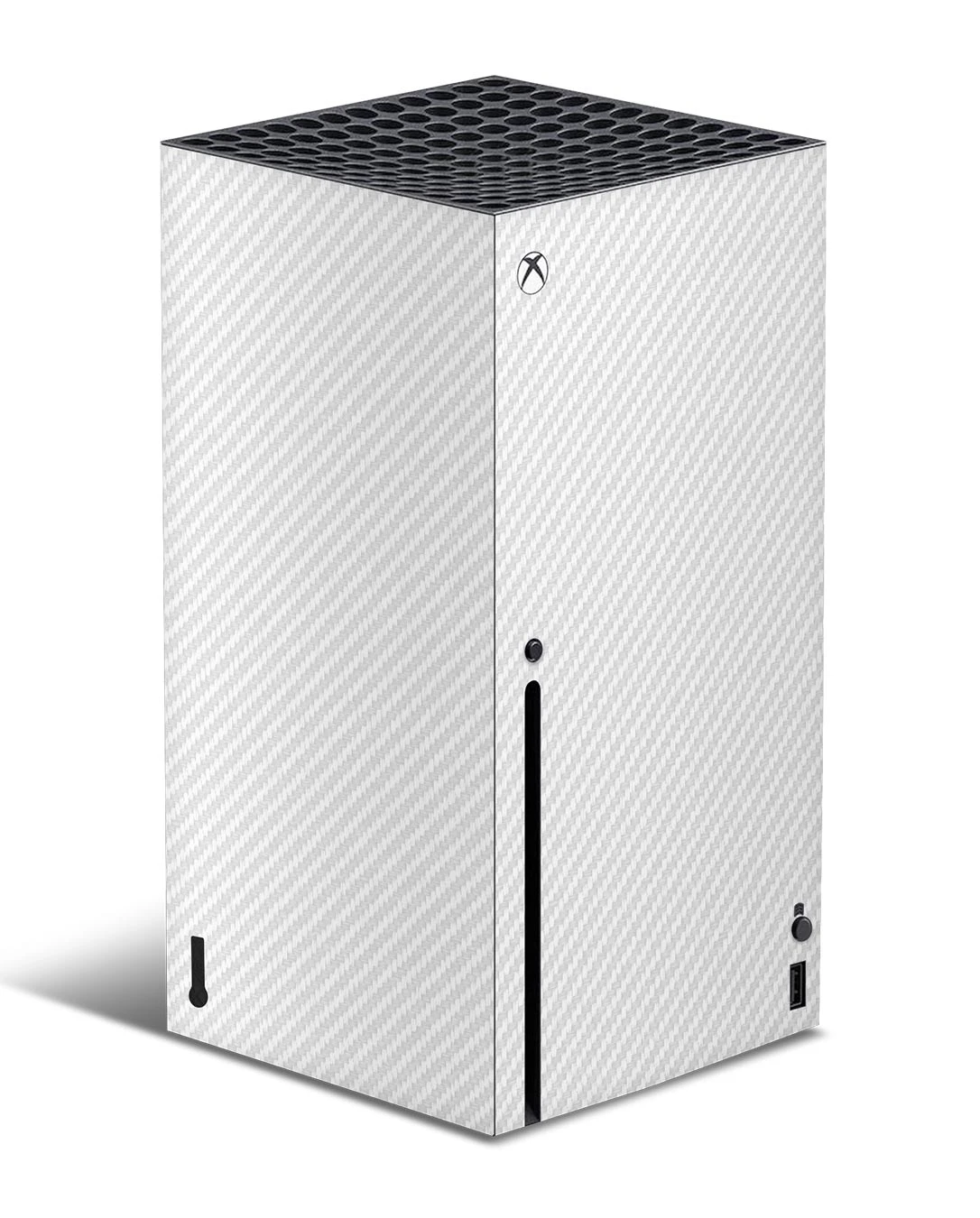 White Carbon Fiber - Xbox Series X Console Skin 1 White Carbon Fiber - Xbox Series X Console Skin