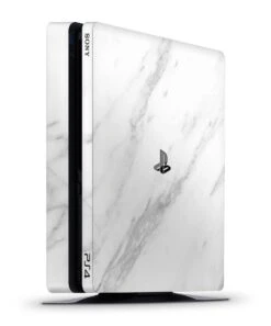 White Marble - PS4 Slim Console Skin