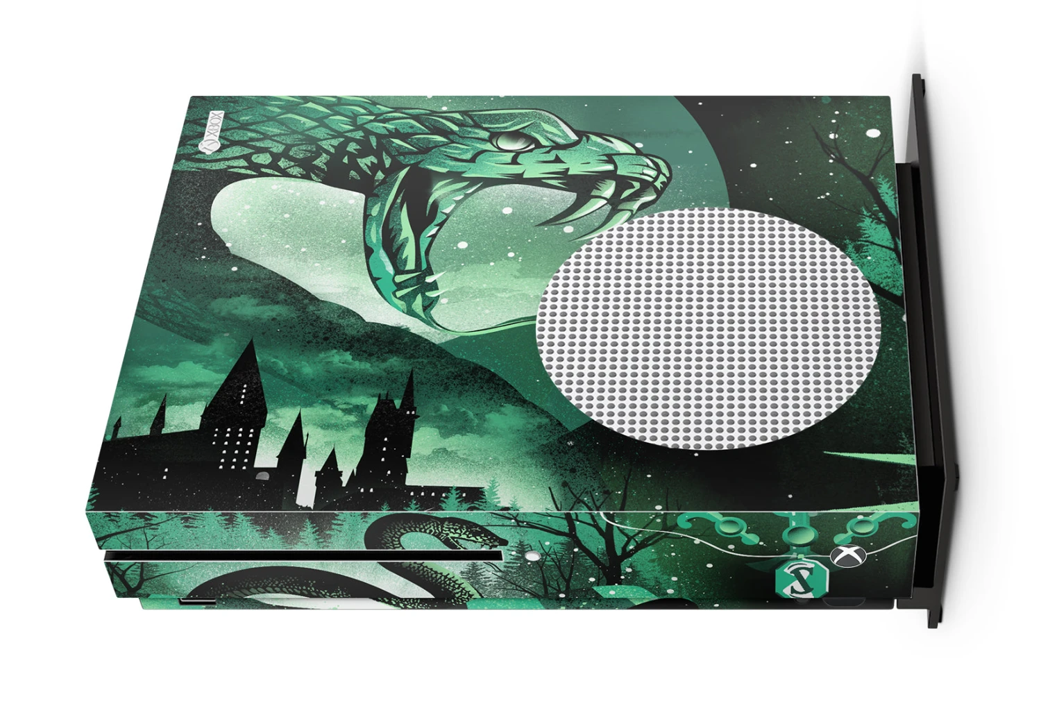 Slytherin - Xbox One S Console Skin 1 Slytherin - Xbox One S Console Skin