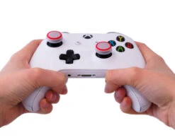 Red - ProTouch® Glow In The Dark Thumbsticks Skins -GameVinyl® Console Skins Store xbox one glowing dark thumbsticks grips controller red