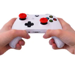 Red - ProTouch® Concave Thumbsticks -GameVinyl® Console Skins Store xbox one red thumbstick grips