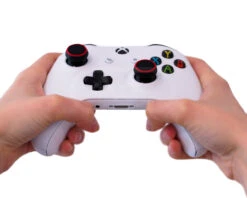 Black/Red - ProTouch® Flat Grip Thumbsticks Skins -GameVinyl® Console Skins Store xbox1 ps4 thumb grips joysticks controller